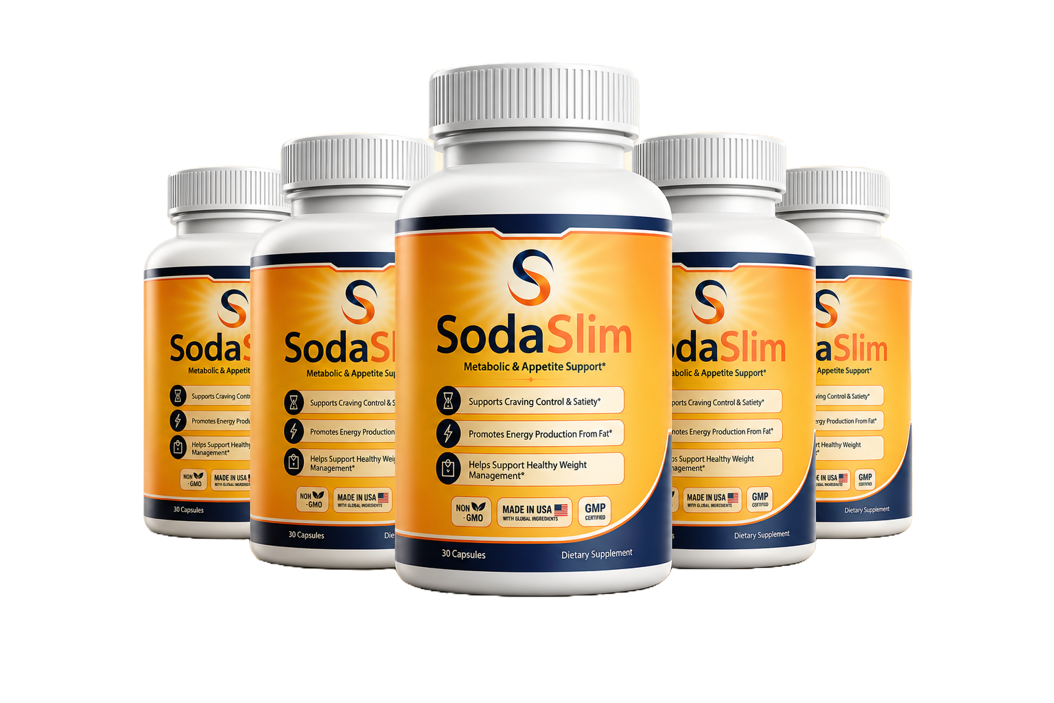 SodaSlim 6 bottle discount pack — weight management capsules
